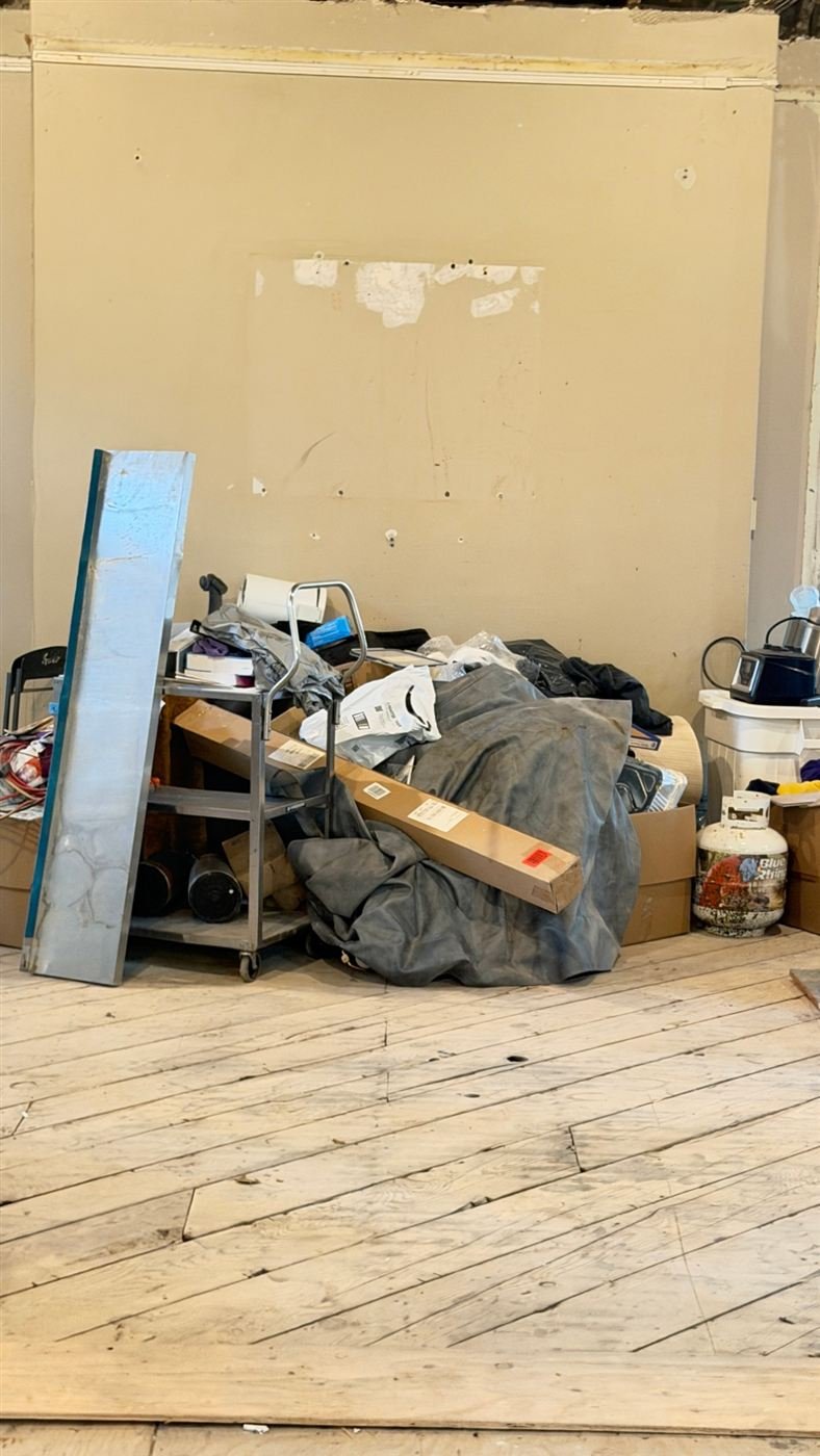 Gutted room cleared of debris during a junk removal job in Kent